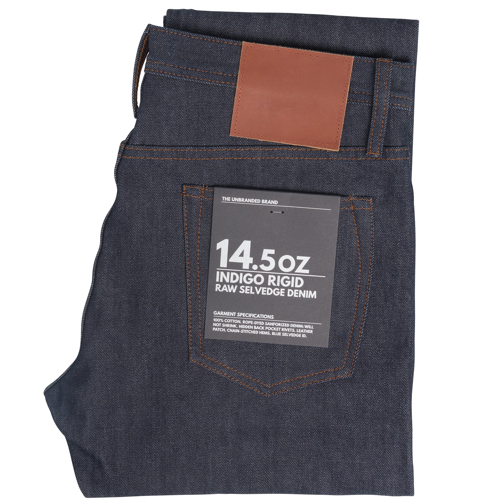 UB201 Tapered Fit Indigo Selvedge Denim The Unbranded Brand