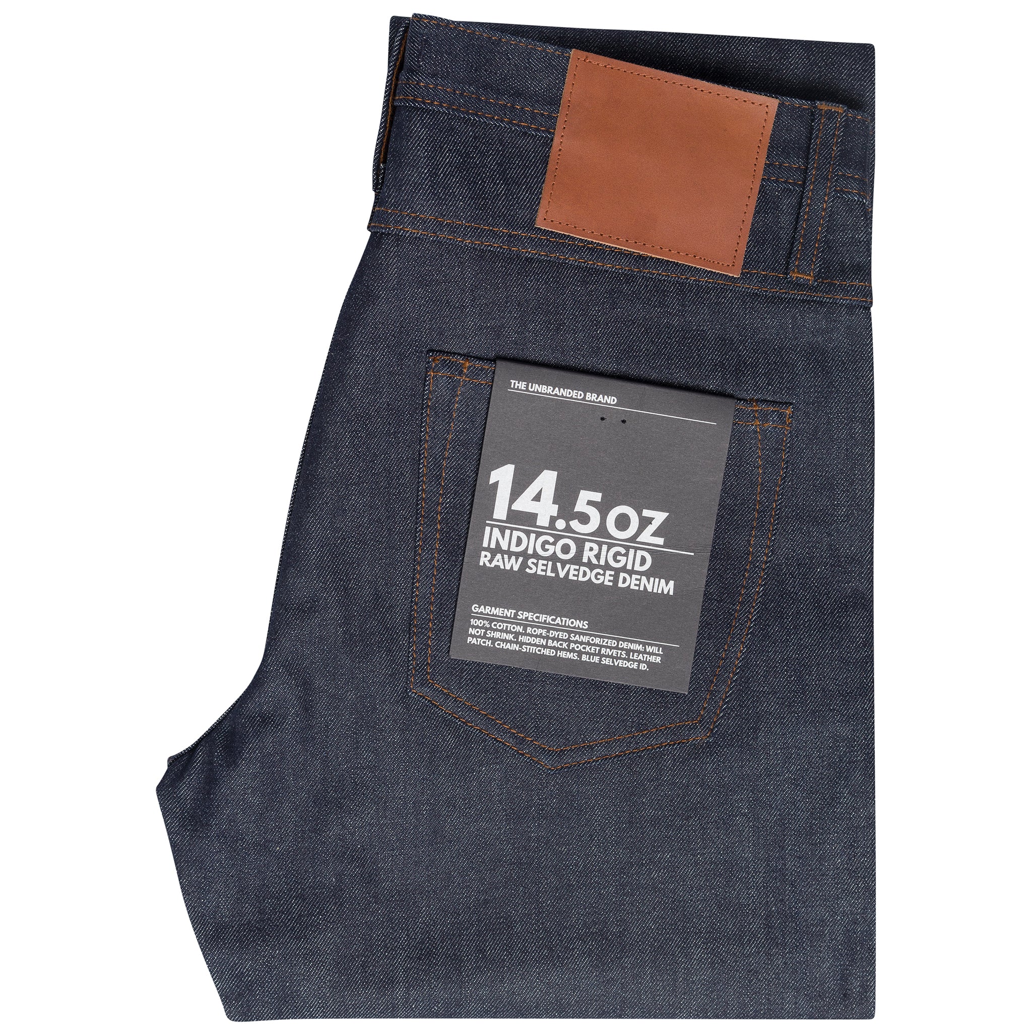 UB301 Straight Fit Indigo Selvedge Denim The Unbranded Brand