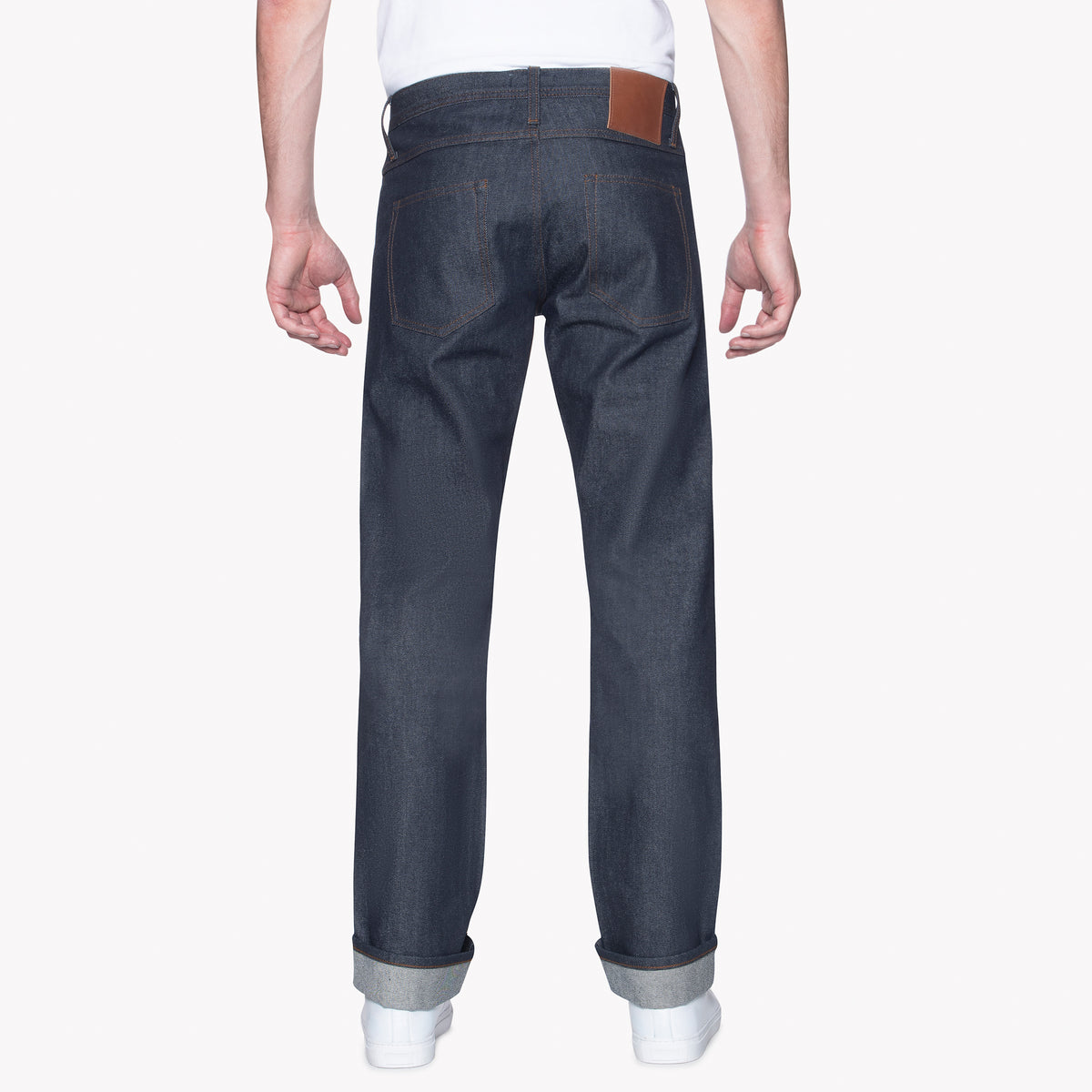 Selvedge Jeans Raw Denim Mens Regular Straight Fit Indigo Button Fly 13 oz