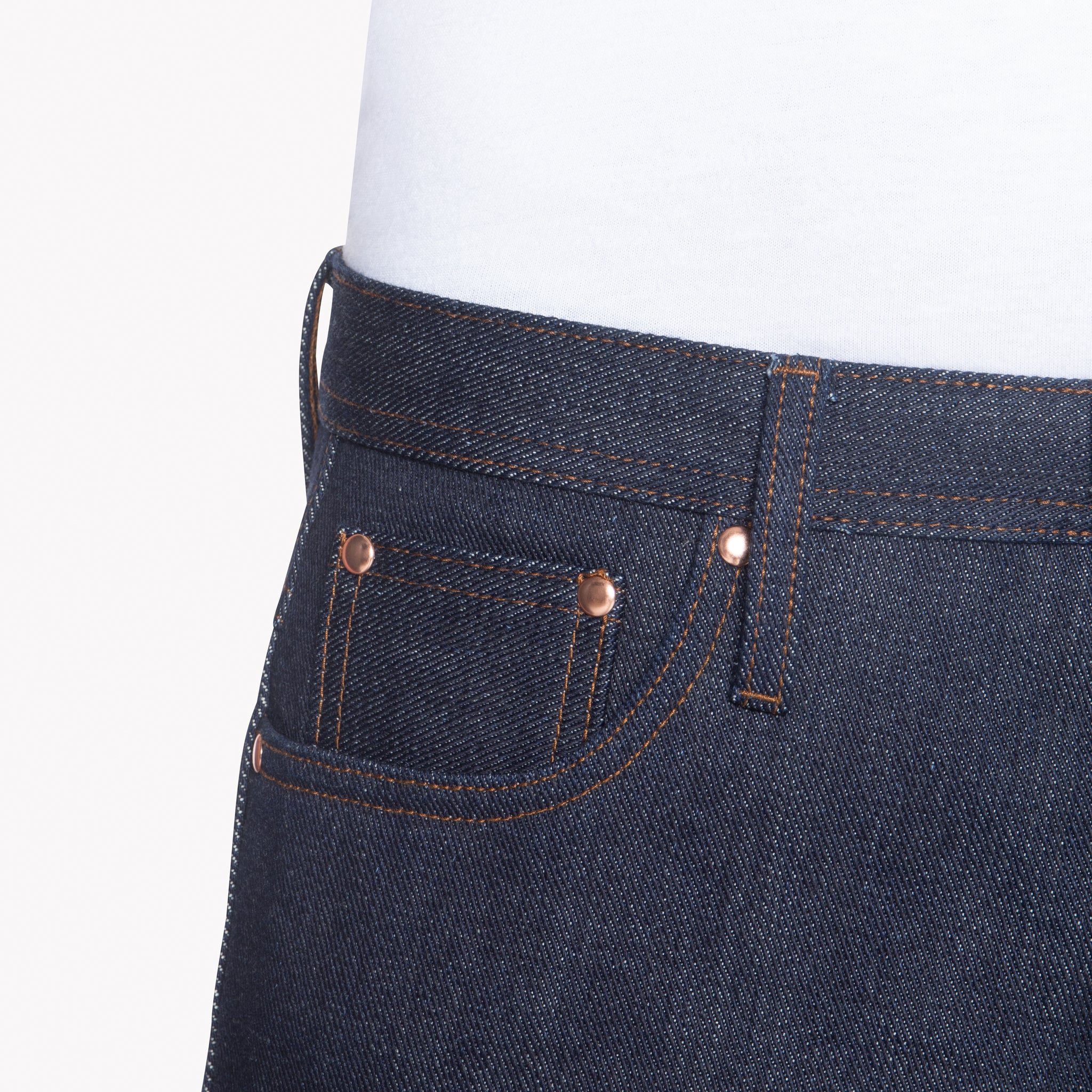 UB321 Straight Fit 21oz Heavyweight Indigo Selvedge Denim | The Unbranded Brand