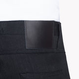 UB344 Straight Fit 11oz Solid Black Stretch Selvedge Denim | The Unbranded Brand