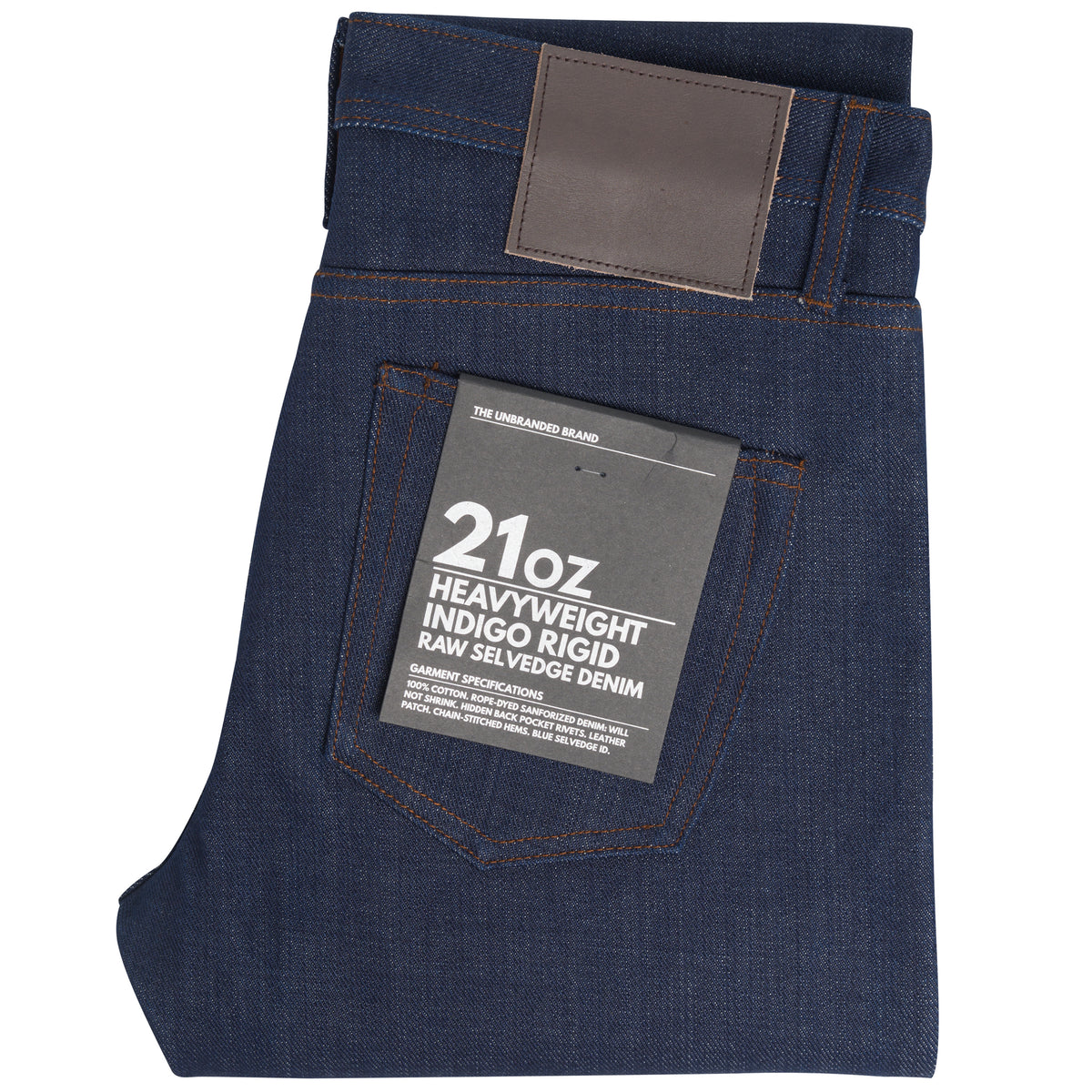 The Unbranded Brand Men's Ub 421 Tight Indigo Selvedge Denim, Navy