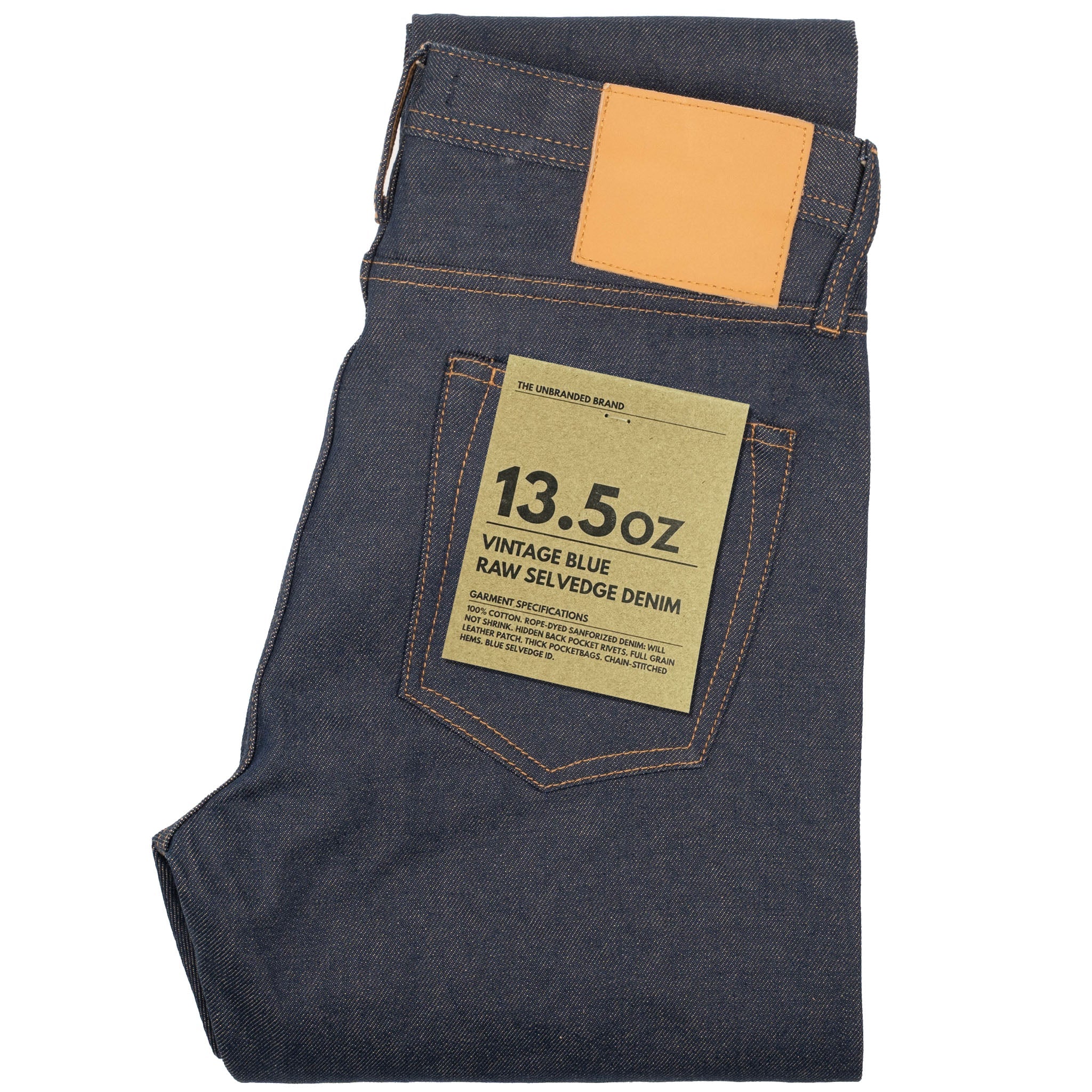 UB301 Straight Fit 14.5oz Indigo Selvedge Denim | The Unbranded Brand