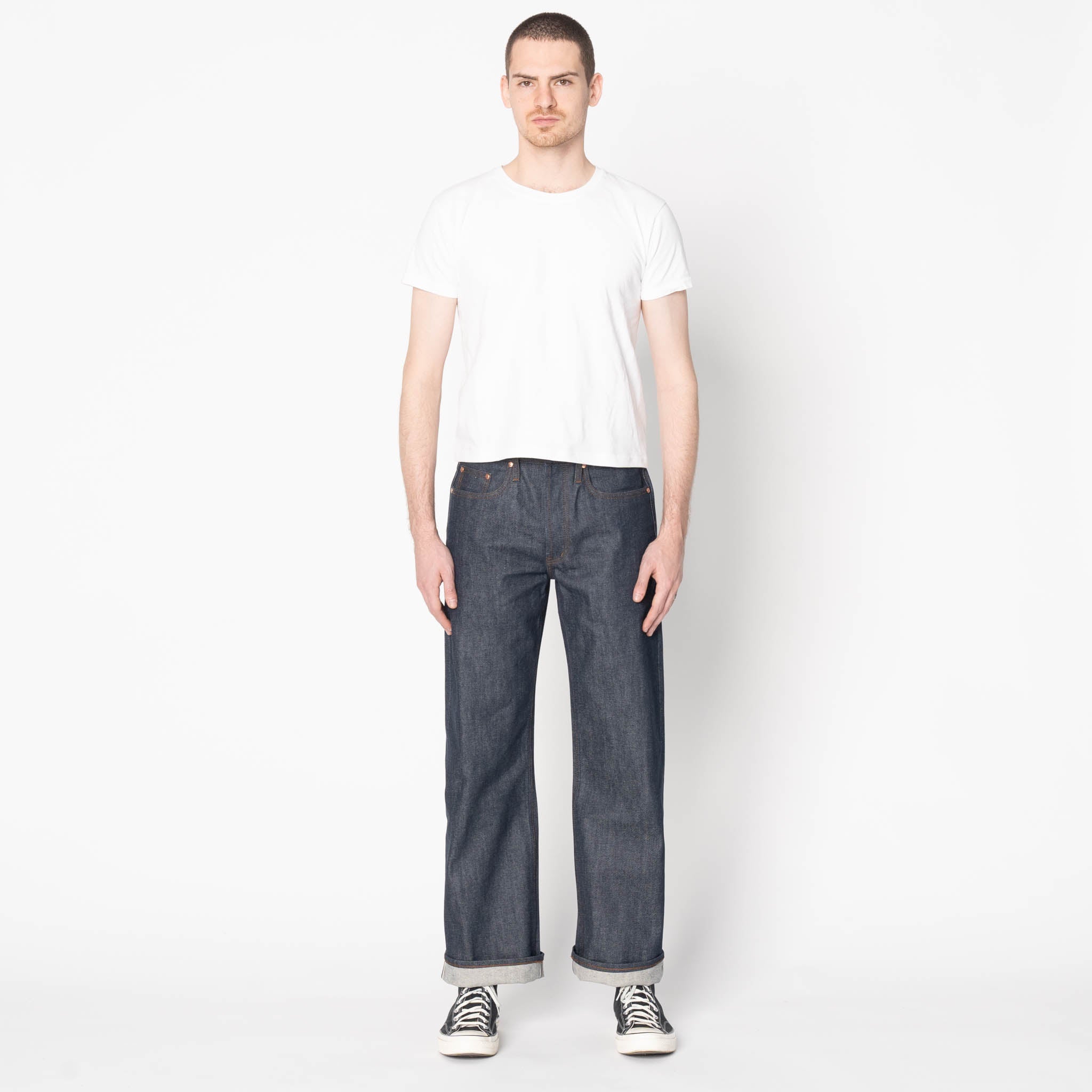 UB701 Wide Fit 14.5oz Indigo Selvedge Denim | The Unbranded Brand