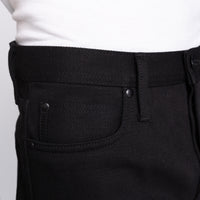 UB142 Skinny Fit - 21oz Heavyweight Solid Black Selvedge | The Unbranded Brand