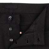 UB142 Skinny Fit - 21oz Heavyweight Solid Black Selvedge | The Unbranded Brand