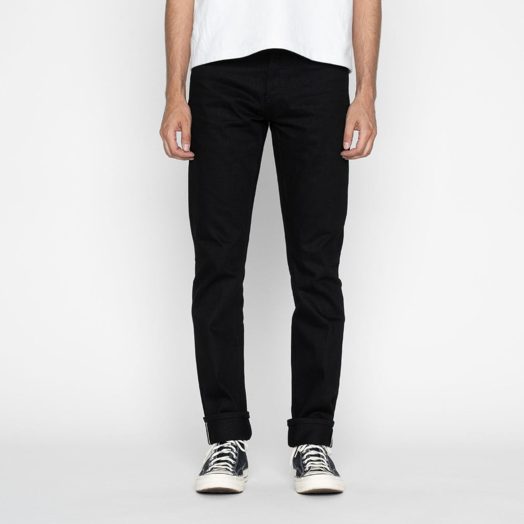 UB148 Skinny Fit - 14.5oz. Slubby Black Selvedge