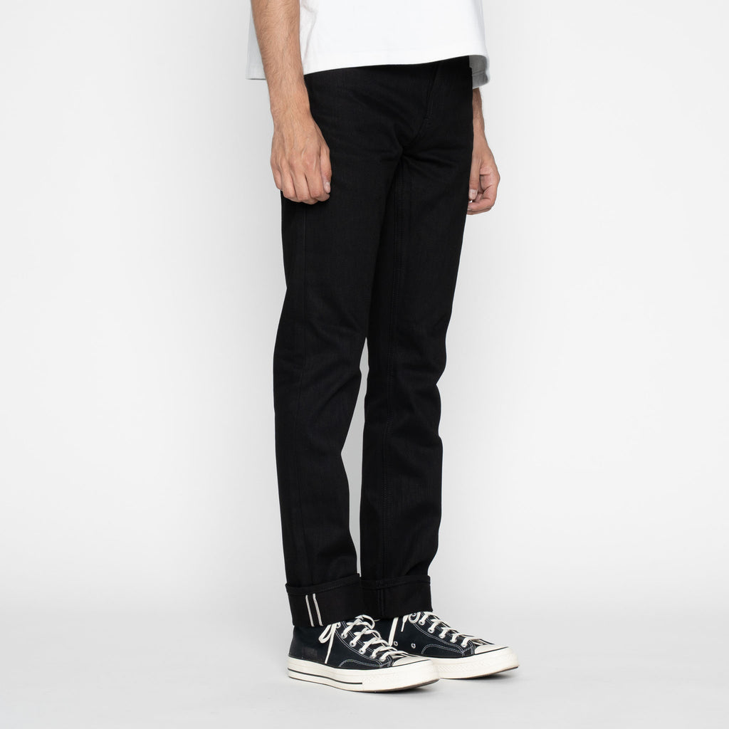 UB148 Skinny Fit - 14.5oz. Slubby Black Selvedge