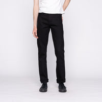 UB342 Straight Fit - 21oz Heavyweight Solid Black Selvedge | The Unbranded Brand