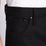 UB342 Straight Fit - 21oz Heavyweight Solid Black Selvedge | The Unbranded Brand