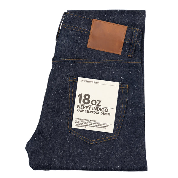 The Unbranded Brand Men's UB621 Relaxed Tapered Fit 21oz Heavyweight Indigo  Selvedge Denim