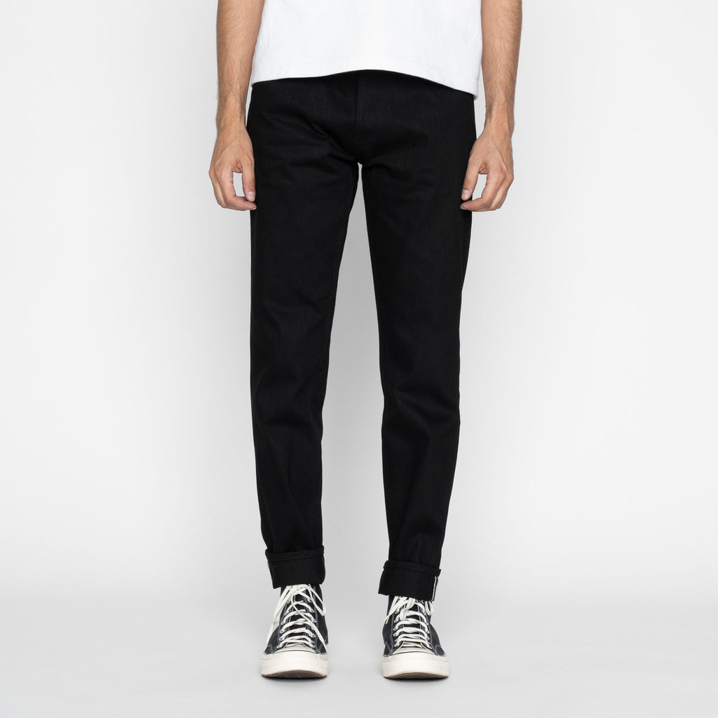 UB648 Relaxed Tapered  Fit - 14.5oz. Slubby Black Selvedge