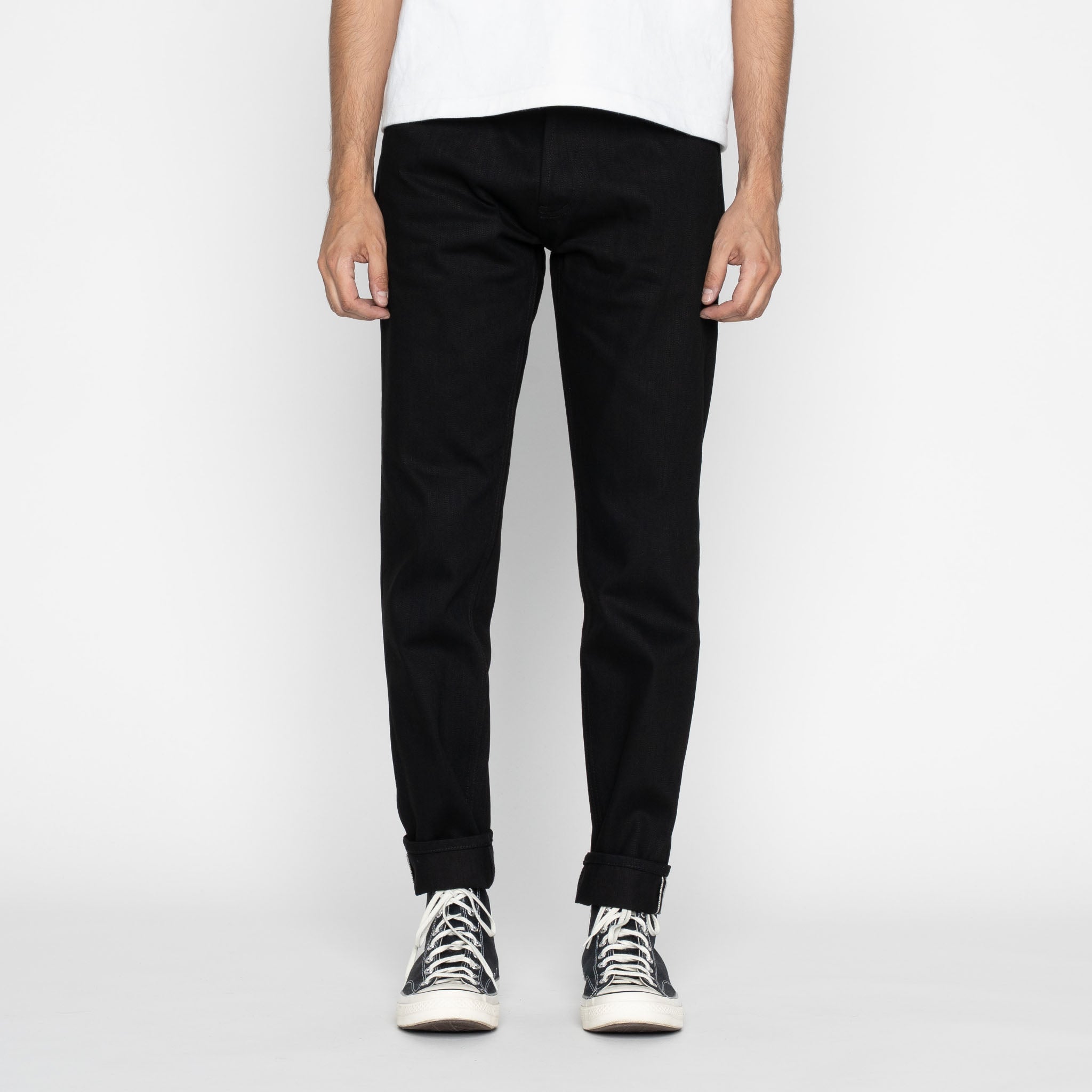 UB648 Relaxed Tapered  Fit - 14.5oz. Slubby Black Selvedge
