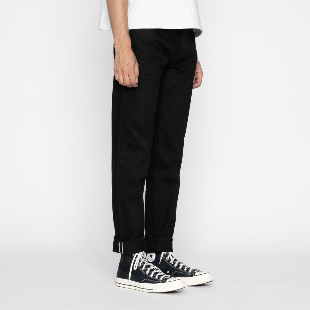 UB648 Relaxed Tapered  Fit - 14.5oz. Slubby Black Selvedge