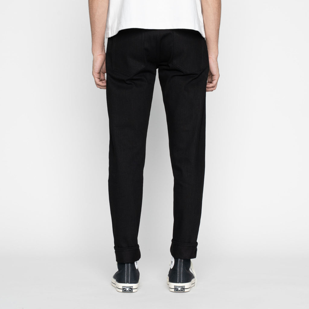 UB648 Relaxed Tapered  Fit - 14.5oz. Slubby Black Selvedge