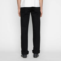 UB744 Wide Fit - 11oz Solid Black Stretch Selvedge Denim