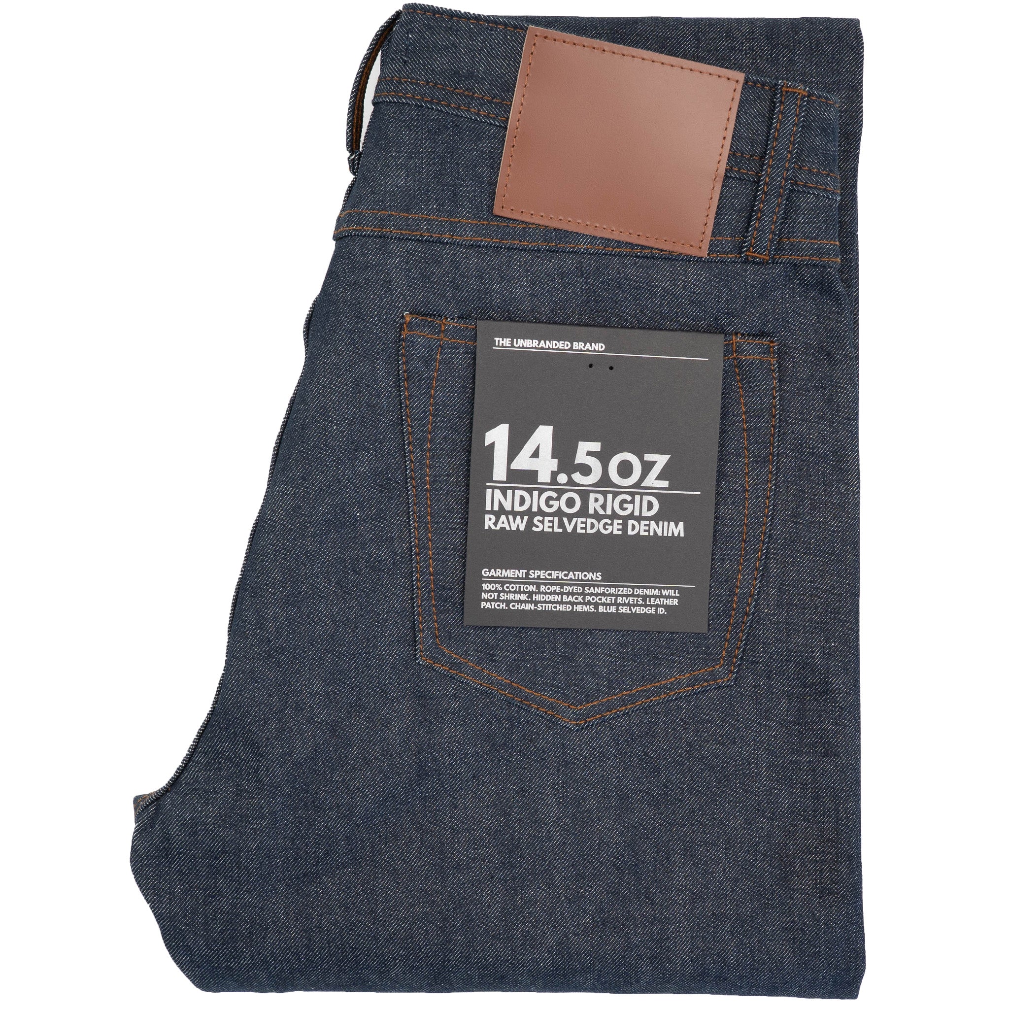 UB801 Relaxed Straight Fit  - 14.5oz Indigo Selvedge