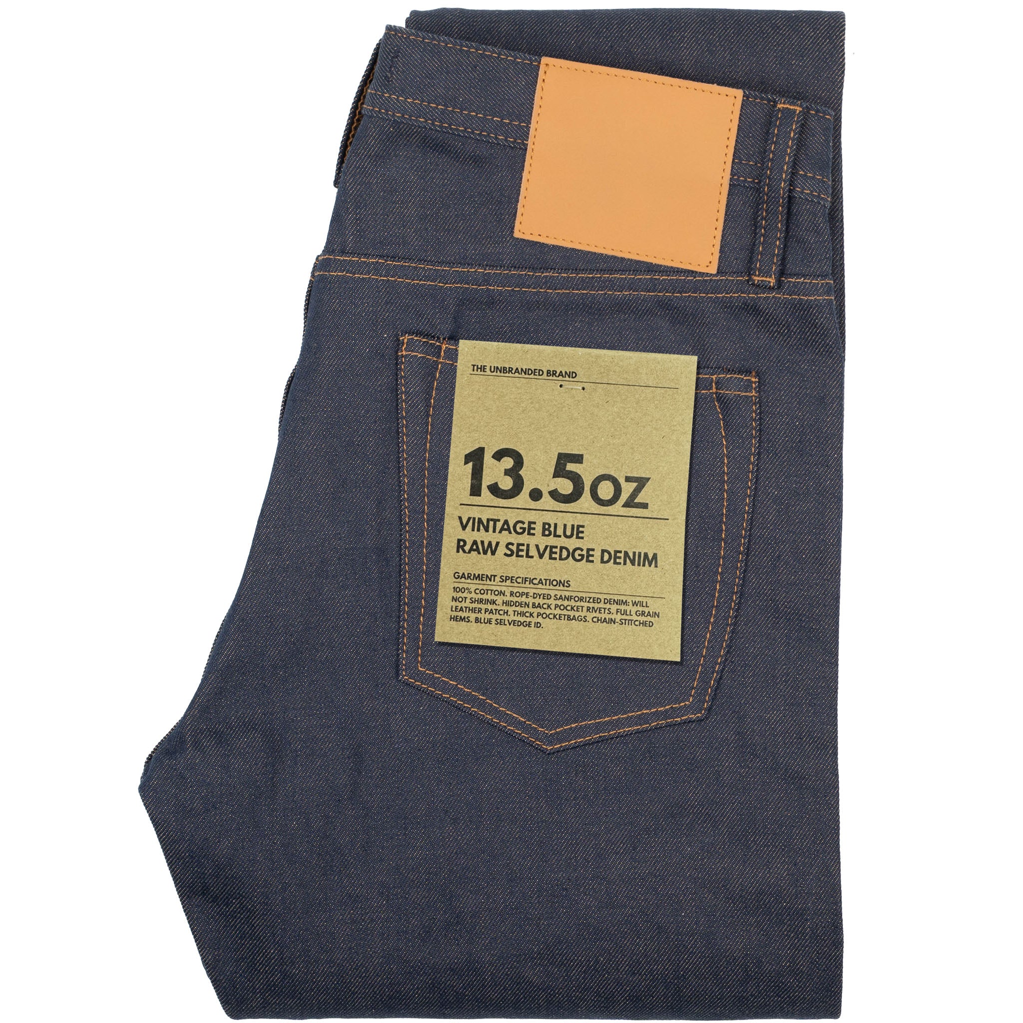 UB854 Relaxed Straight Fit - 13.5oz Vintage Blue Selvedge