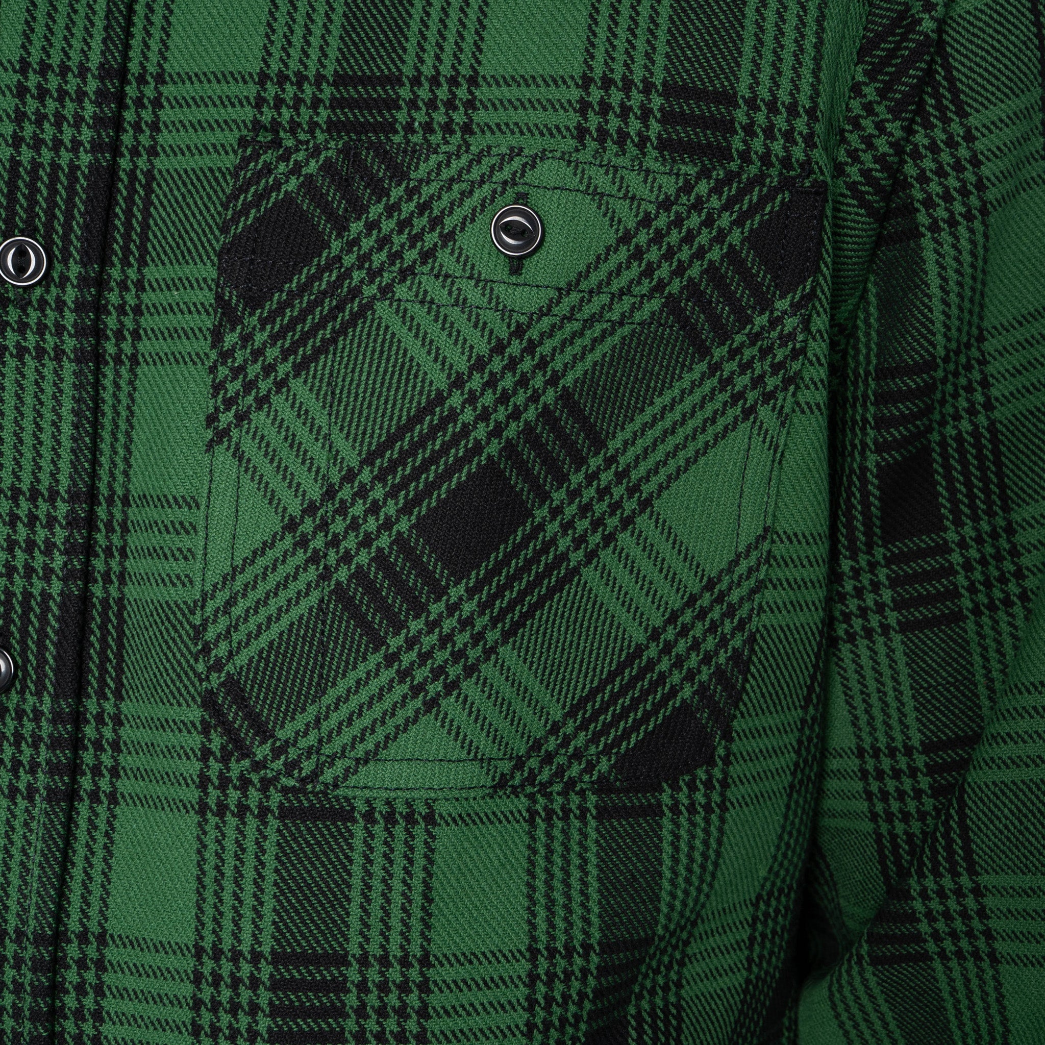 UBS430 Work Shirt - Ultra Heavyweight Flannel Green