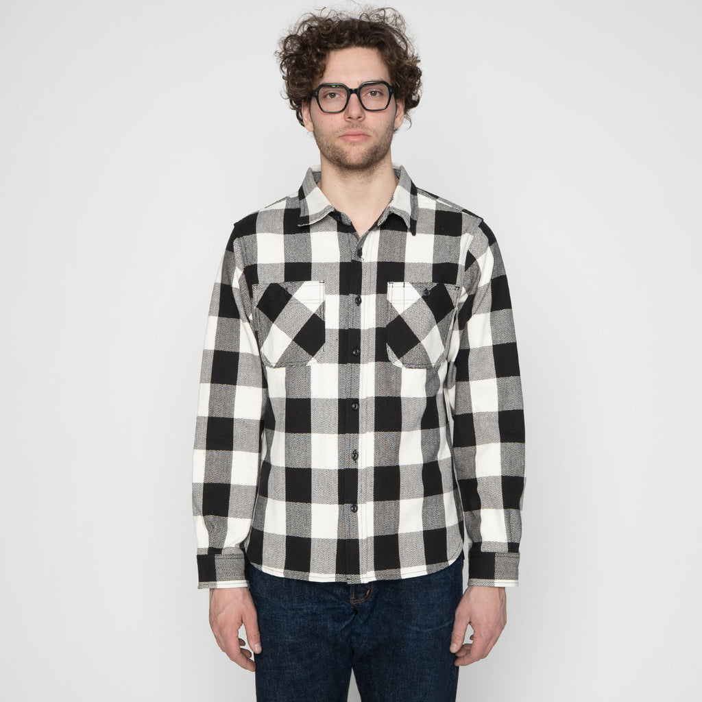 UBS431 Work Shirt - Ultra Heavyweight Flannel Ecru