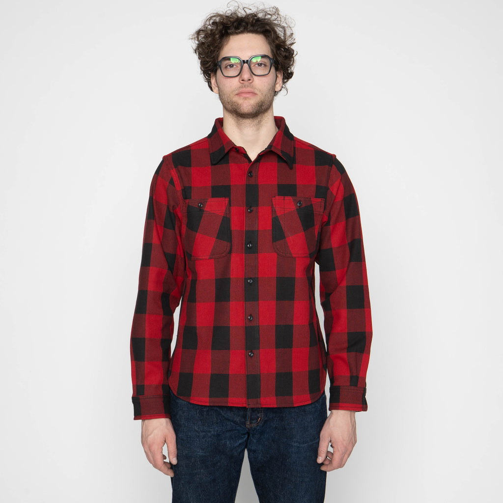 UBS432 Work Shirt - Ultra Heavyweight Flannel Red