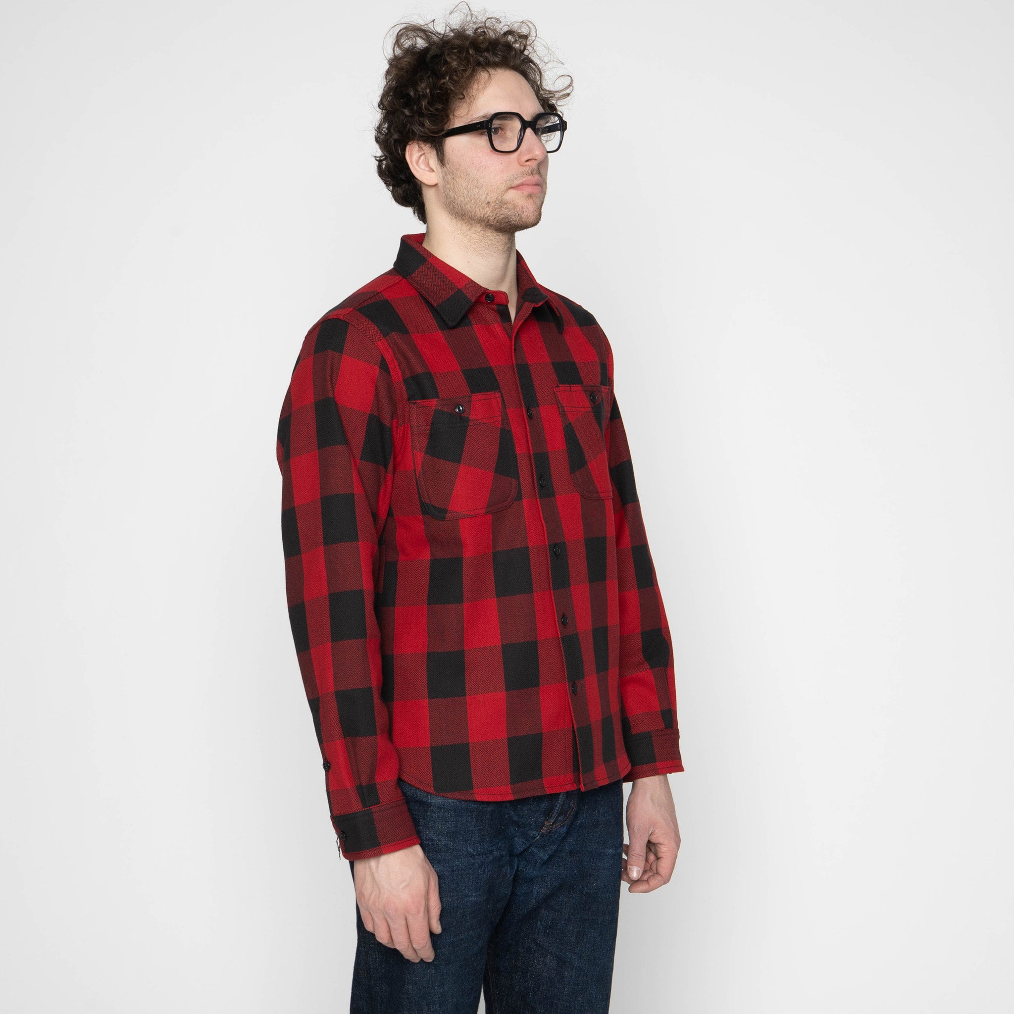 UBS432 Work Shirt - Ultra Heavyweight Flannel Red