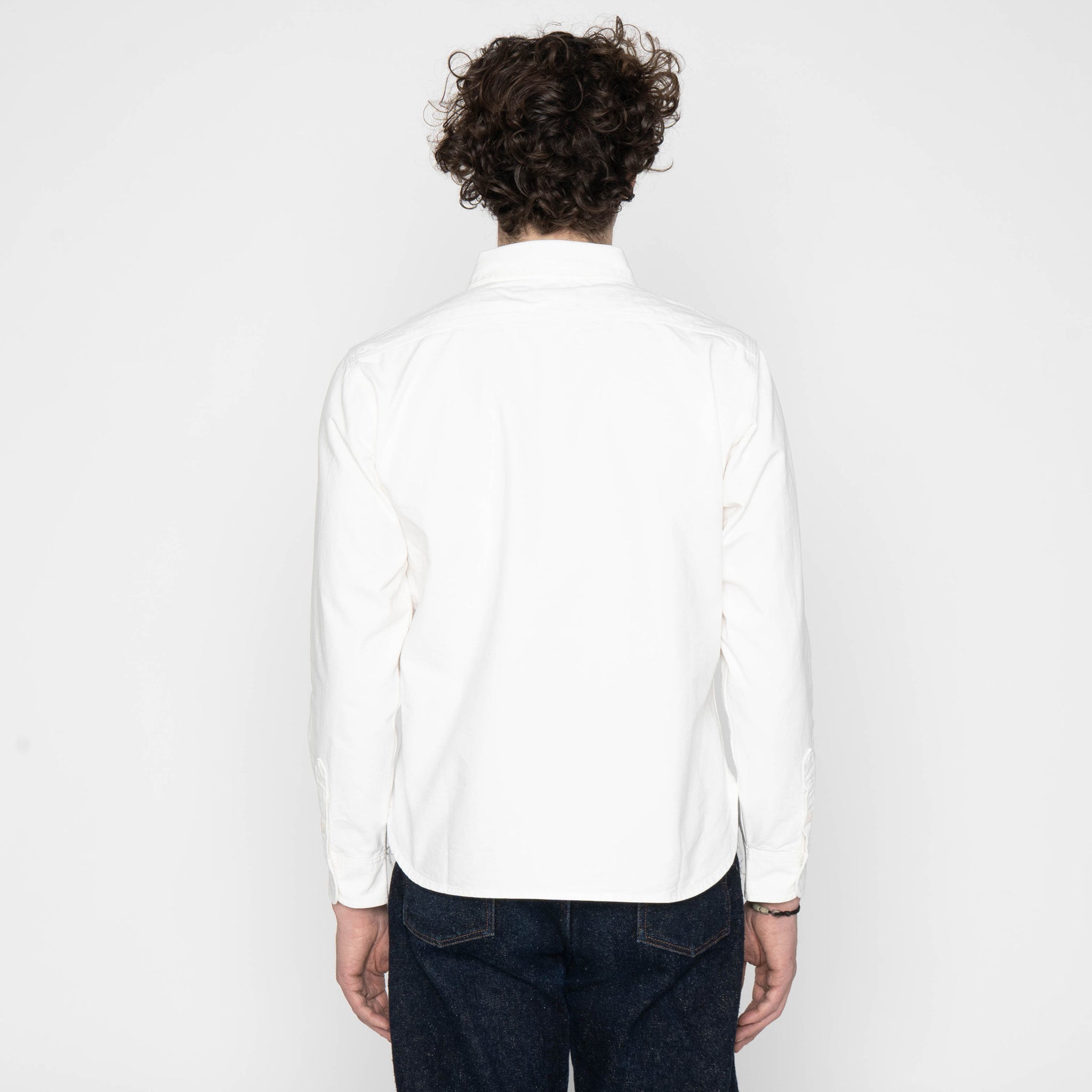 UBS434 Work Shirt - Oxford Selvedge - White