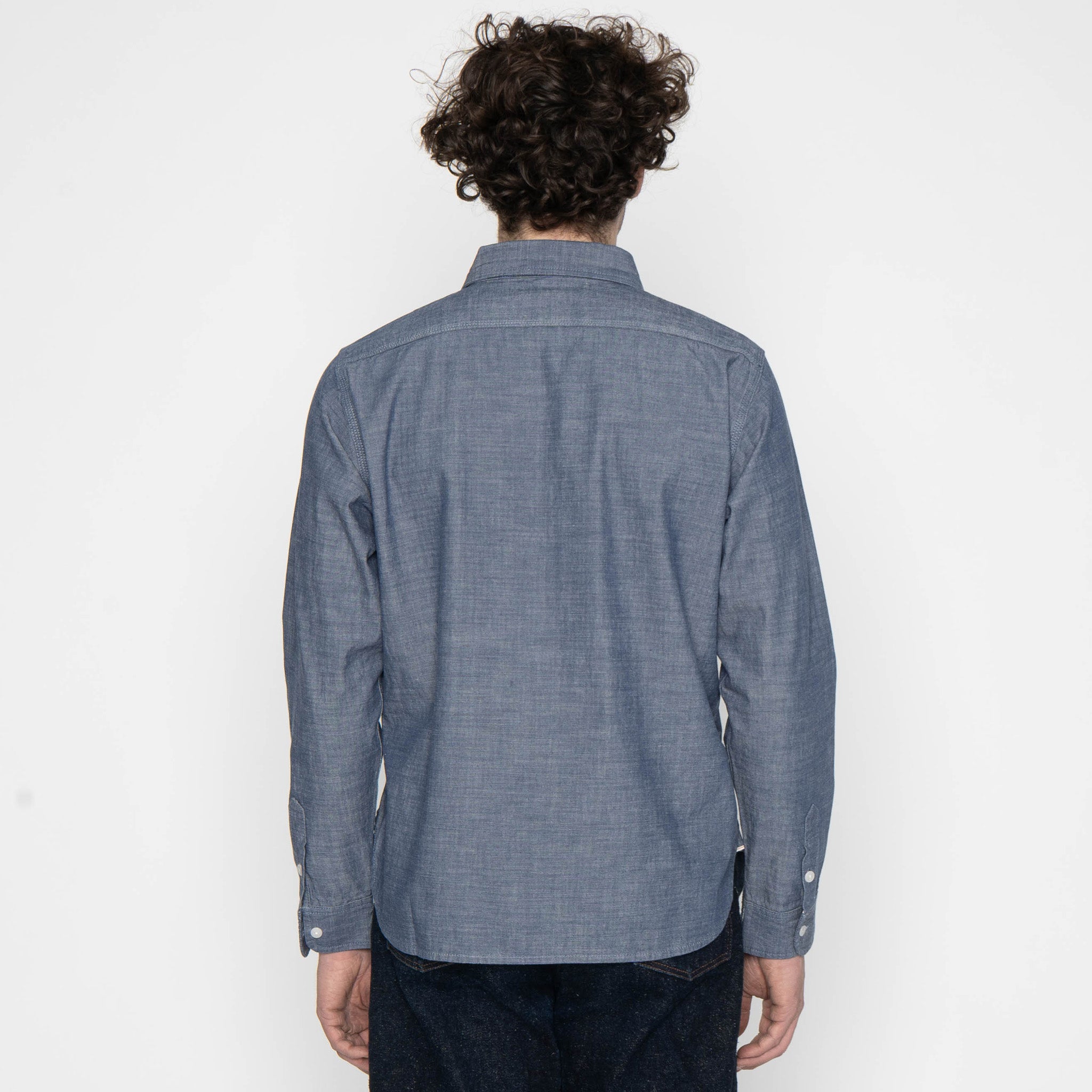 UBS435 Work Shirt - Selvedge Chambray - Blue