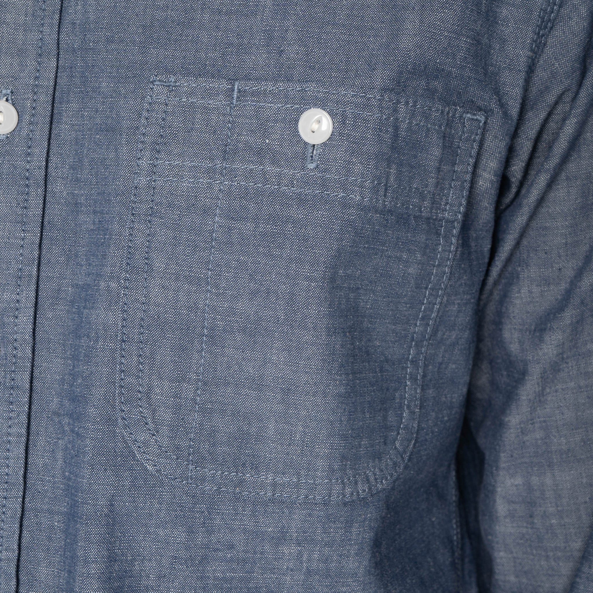 UBS435 Work Shirt - Selvedge Chambray - Blue