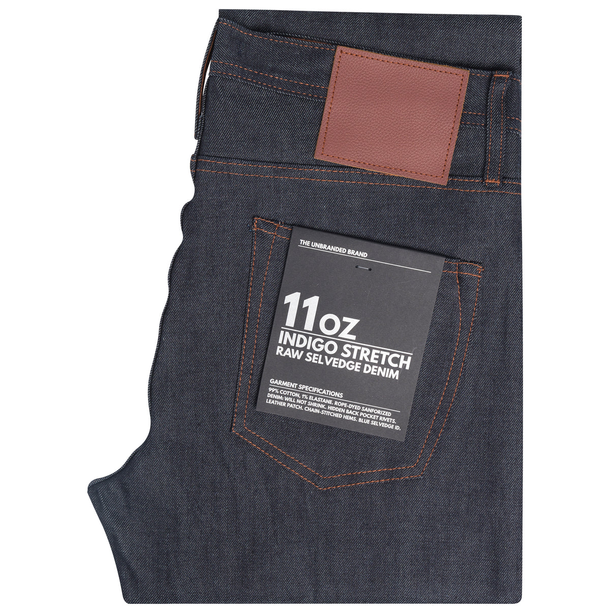 UB301 Straight Fit Indigo Selvedge Denim The Unbranded Brand