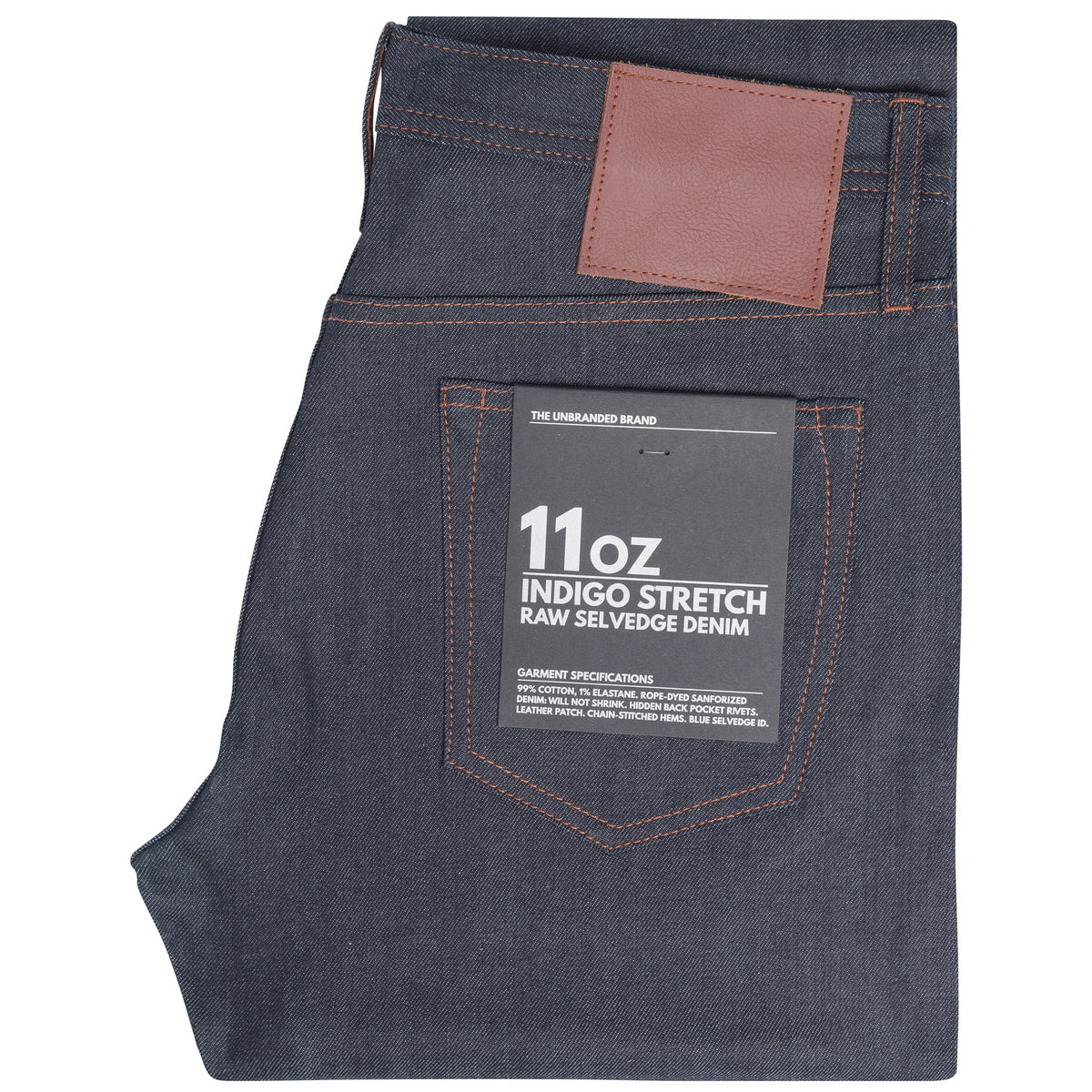 UB322 Straight Fit 11oz Indigo Stretch Selvedge Denim The
