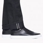 UB244 Tapered Fit 11oz Solid Black Stretch Selvedge Denim | The Unbranded Brand
