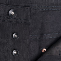 The Unbranded Brand Men's UB144 Skinny Fit 11oz Solid Black Stretch  Selvedge Denim at  Men's Clothing store