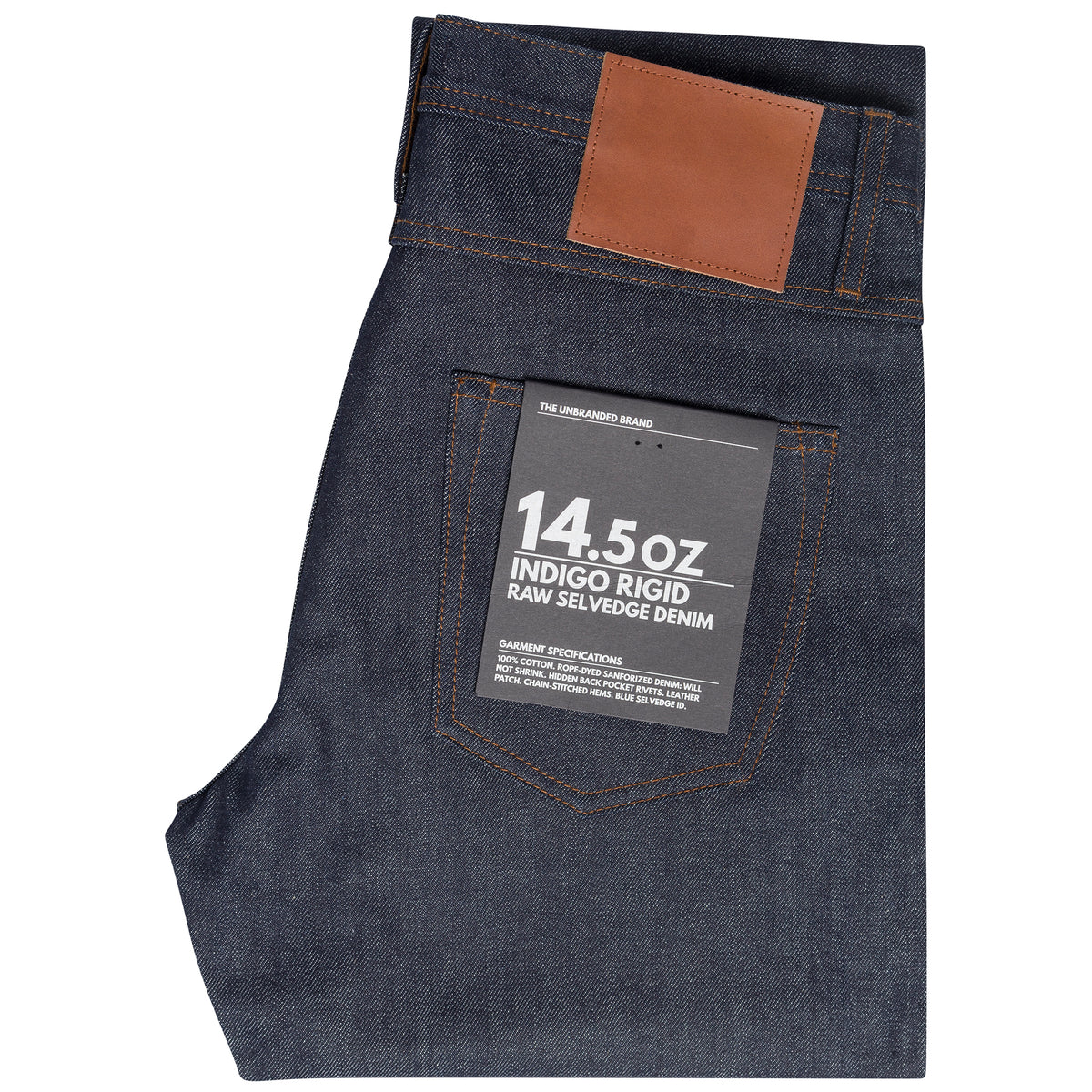 UB301 Straight Fit Indigo Selvedge Denim The Unbranded Brand