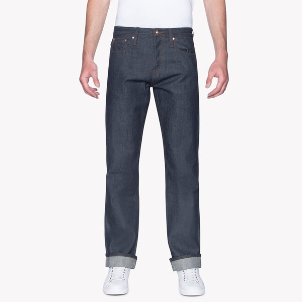 The Unbranded Brand Jeans Mens 36x35 Black Raw Selvedge 14.5 Oz Straight  UB304