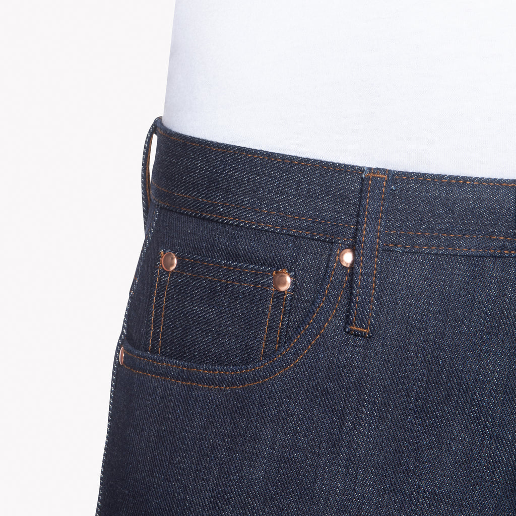 UB321 Straight Fit 21oz Heavyweight Indigo Selvedge Denim | The Unbranded Brand