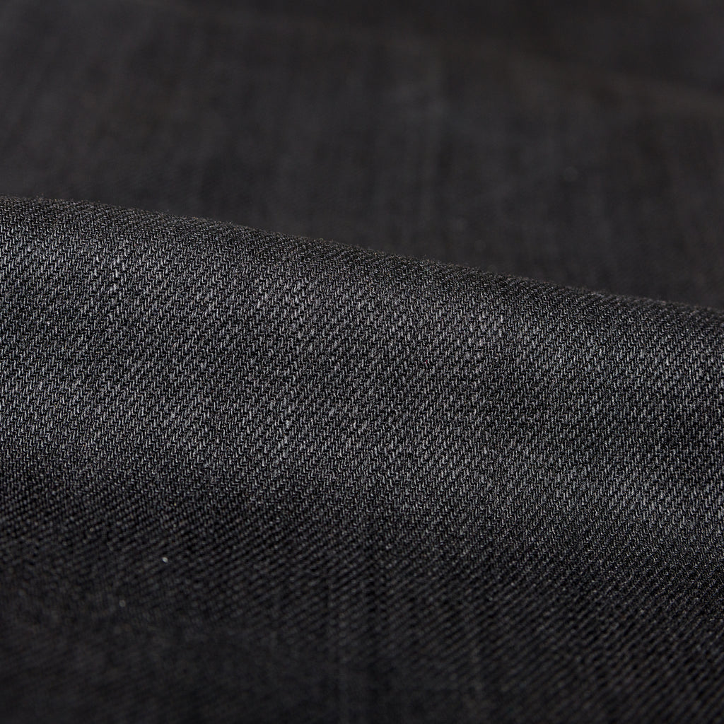 UB344 Straight Fit 11oz Solid Black Stretch Selvedge Denim | The Unbranded Brand