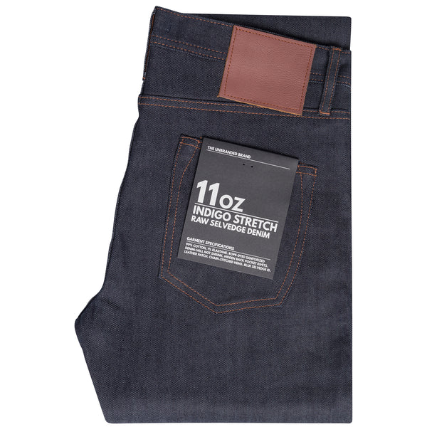 UB422 Tight Fit 11oz Indigo Stretch Selvedge Denim | The Unbranded Brand