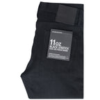 UB444 Tight Fit 11oz Solid Black Stretch Selvedge Denim | The Unbranded Brand