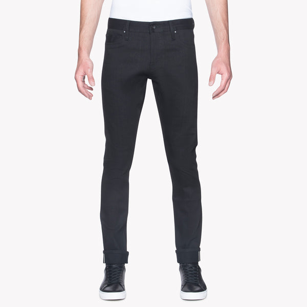  The Unbranded Brand Men's UB244 Tapered Fit 11oz Solid Black  Stretch Selvedge Denim : Clothing, Shoes & Jewelry