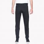 UB644 Relaxed Tapered Fit 11oz Solid Black Stretch Selvedge Denim | The Unbranded Brand